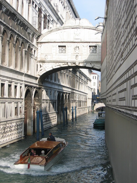 Il ponte dei Sospiri, uno dei ponti più celebri di Venezia